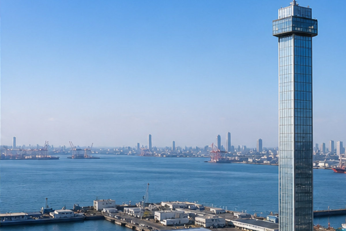 千葉ポートタワーの旅程検討を補う生成AIイメージ画像 1。実際の景観・施設外観ではありません。