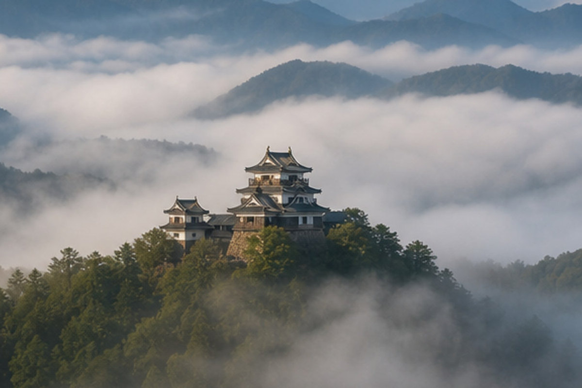 越前大野城の旅程検討を補う生成AIイメージ画像 2。実際の景観・施設外観ではありません。