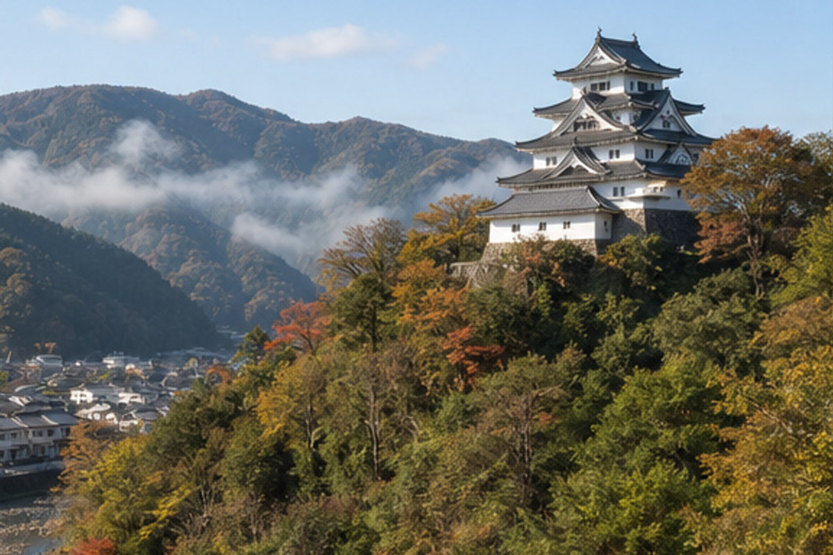 郡上八幡城の旅程検討を補う生成AIイメージ画像 2。実際の景観・施設外観ではありません。