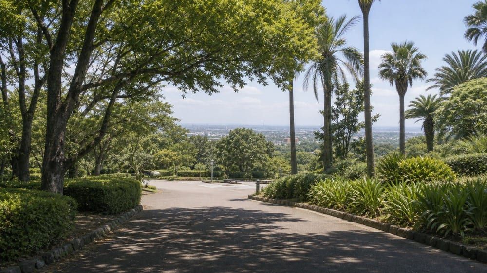 平和台公園の旅程検討を補う生成AIイメージ画像 1。実際の景観・施設外観を正確に示すものではありません。