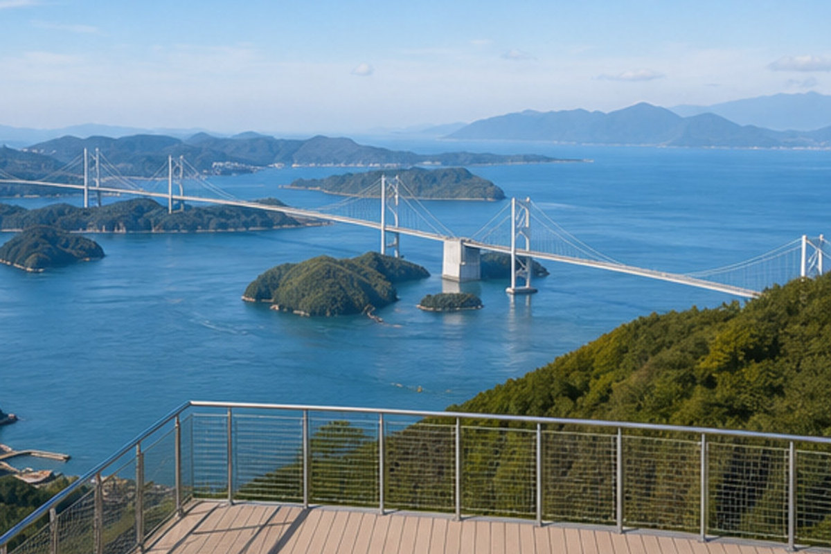 亀老山展望公園の旅程検討を補う生成AIイメージ画像 2。実際の景観・施設外観ではありません。