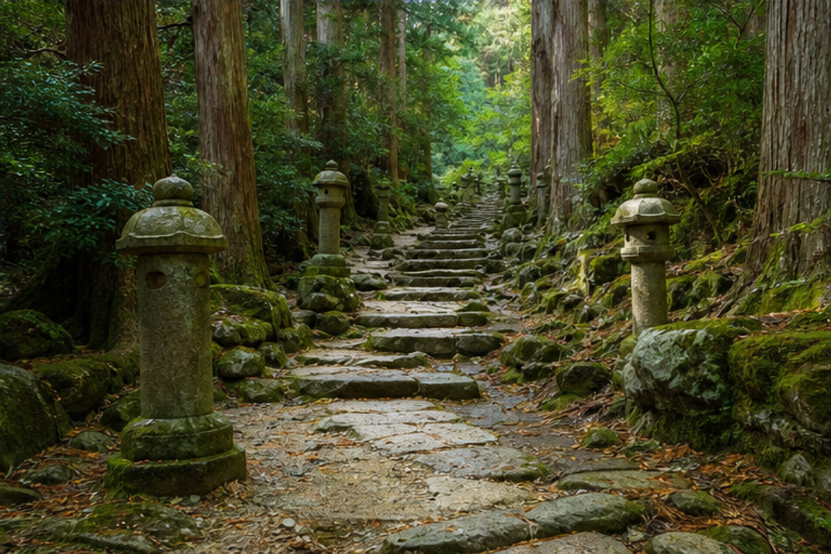 弥山の旅程検討を補う生成AIイメージ画像 2。実際の景観・施設外観ではありません。