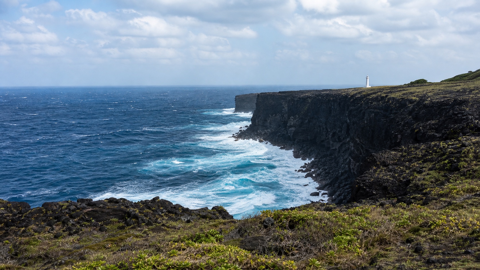 三宅島 サタドー岬の雰囲気を伝える生成AIイメージ画像。実際の景観・施設外観ではありません。