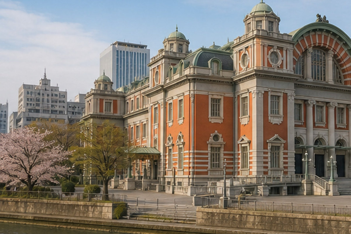 大阪市中央公会堂の旅程検討を補う生成AIイメージ画像 1。実際の景観・施設外観ではありません。