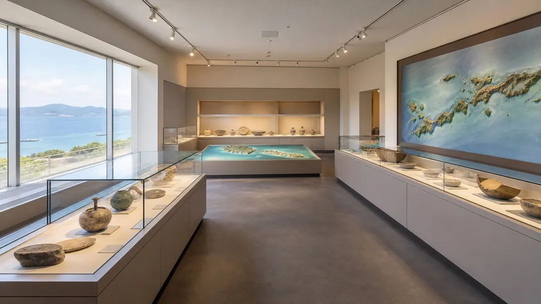 五島観光歴史資料館の旅程検討を補う生成AIイメージ画像 1。実際の景観・施設外観ではありません。