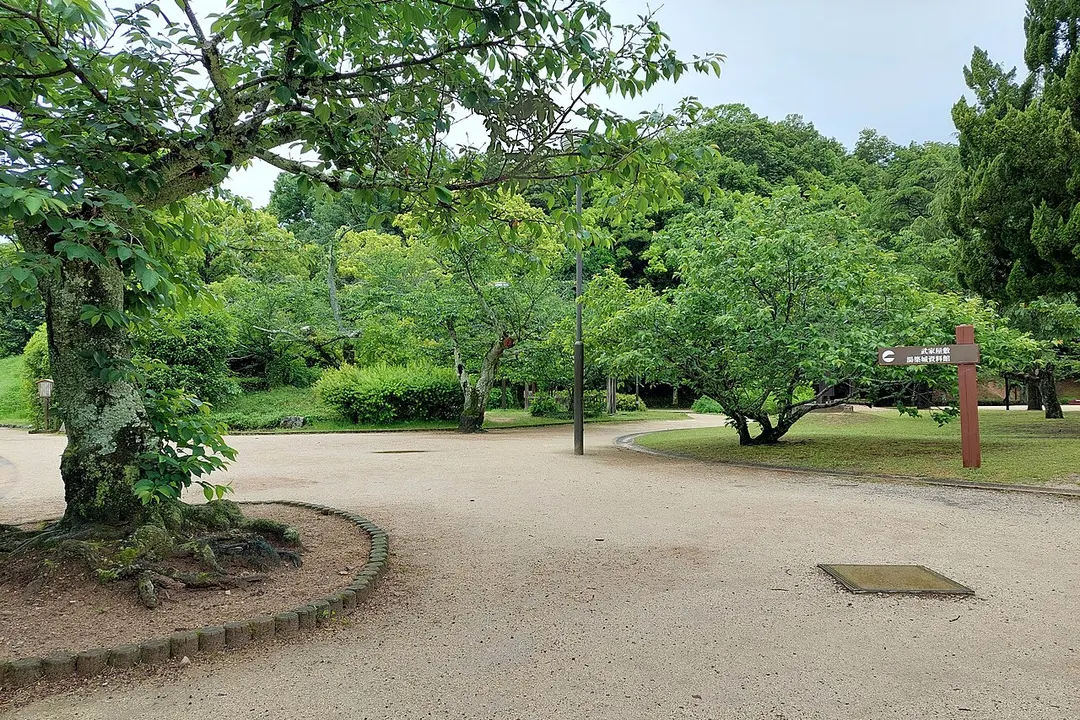 道後公園（湯築城跡）の別アングルを確認できる実写写真 2