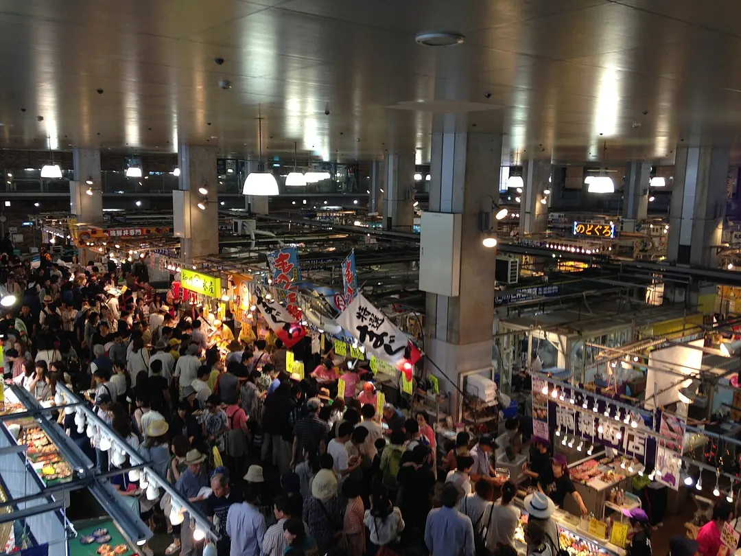 唐戸市場の別アングルを確認できる実写写真 1