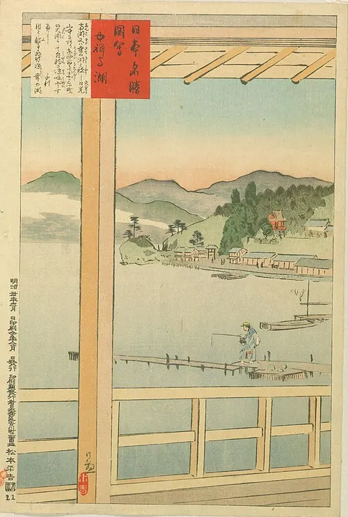 中禅寺湖の湖畔の雰囲気を補足する歴史的な景観資料画像 2
