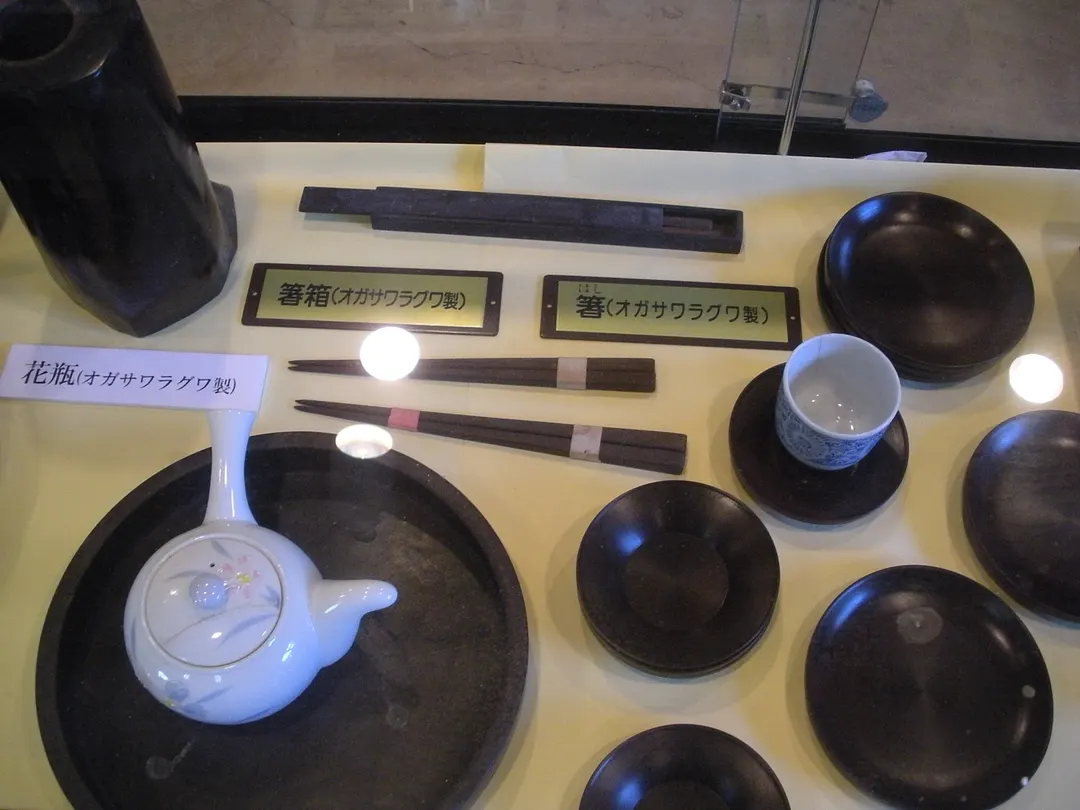 ロース記念館に展示された島の暮らしの道具を写した実写写真