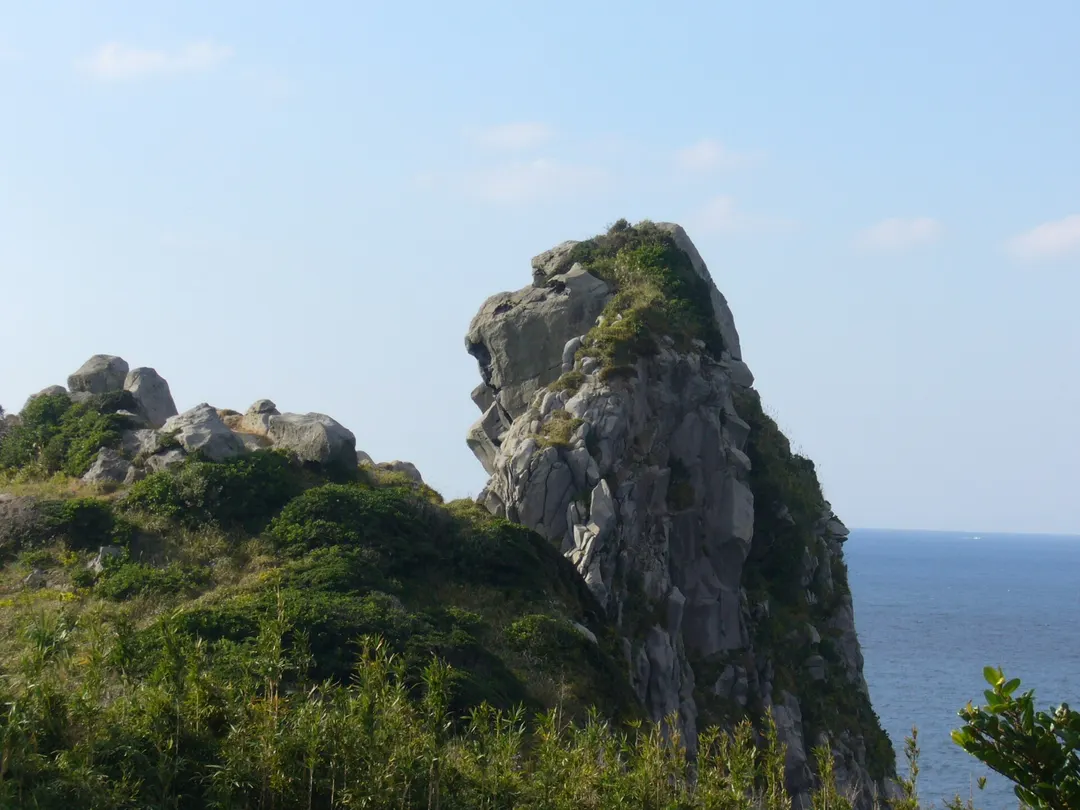 壱岐島 猿岩の実写写真。訪問前のイメージ確認用。
