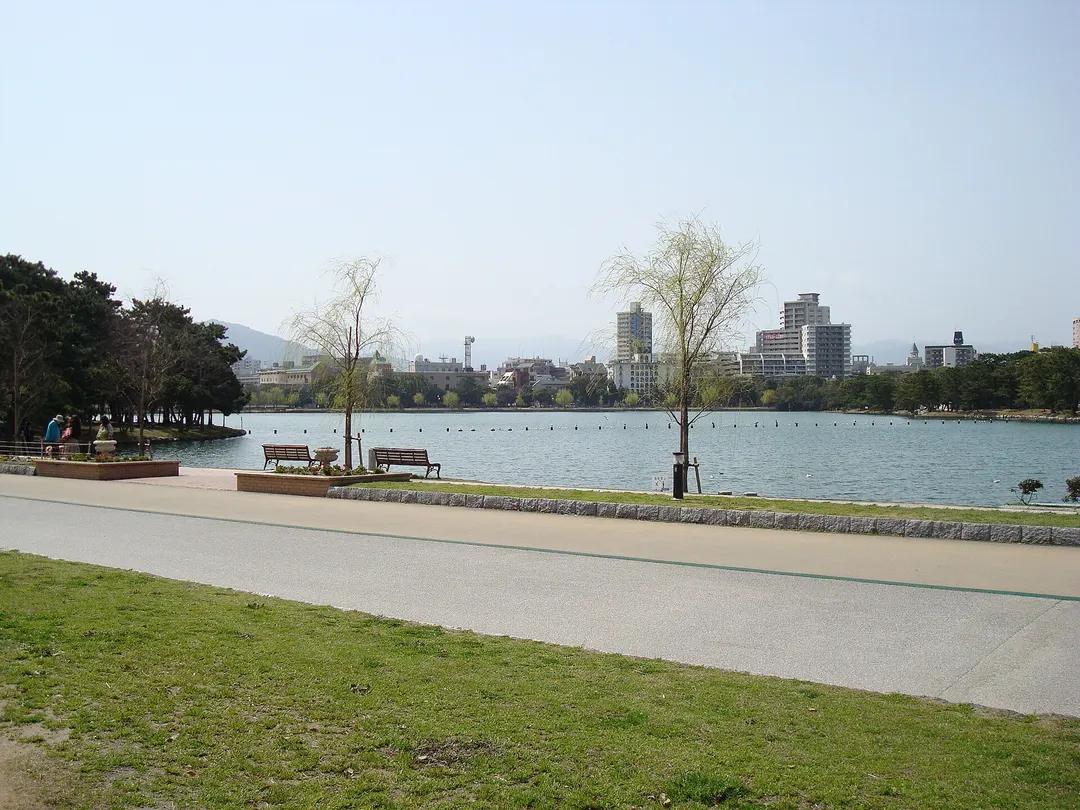 大濠公園の実写写真。訪問前のイメージ確認用。