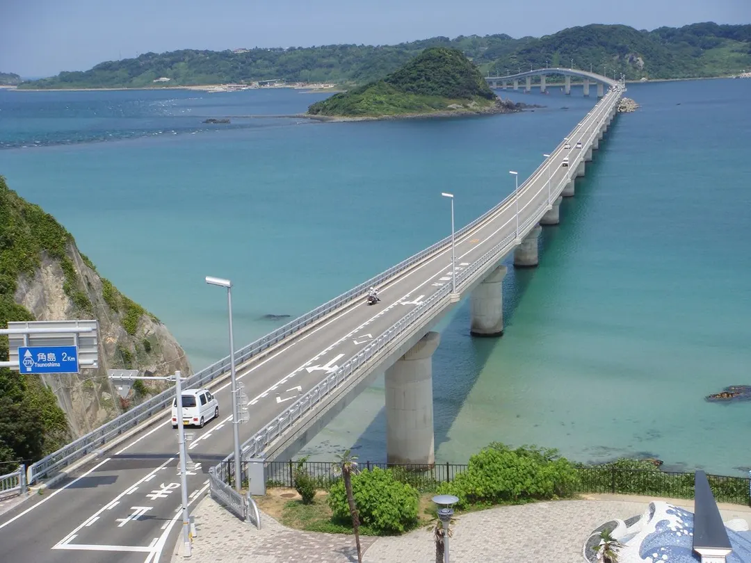 角島大橋の実写写真。訪問前のイメージ確認用。