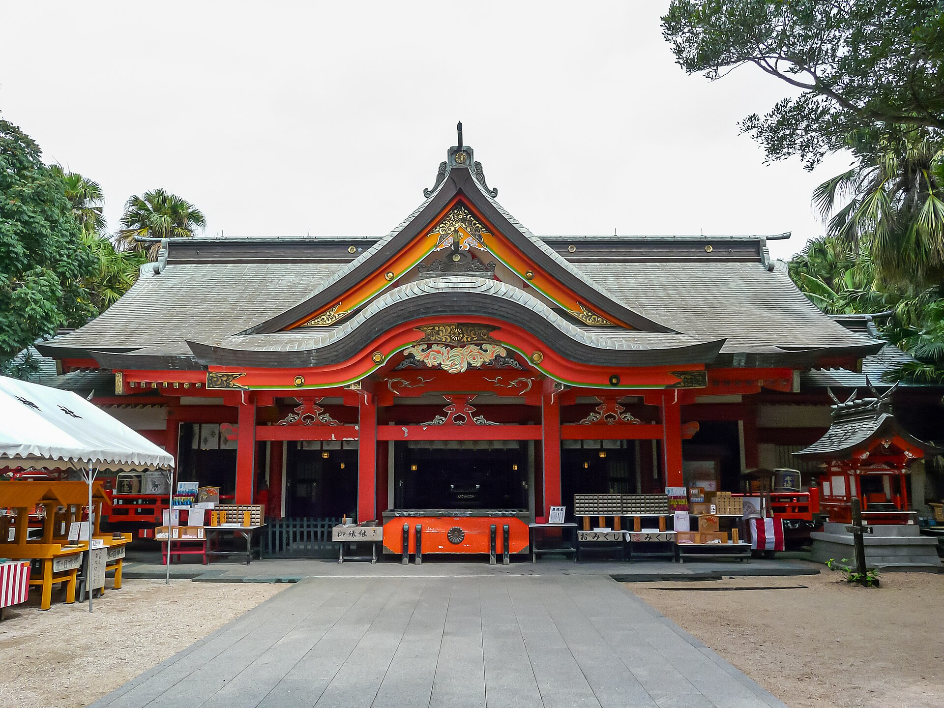青島神社の実写写真。訪問前のイメージ確認用。