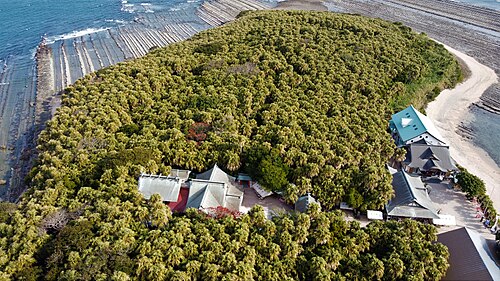 青島神社の別アングルを確認できる実写写真 2