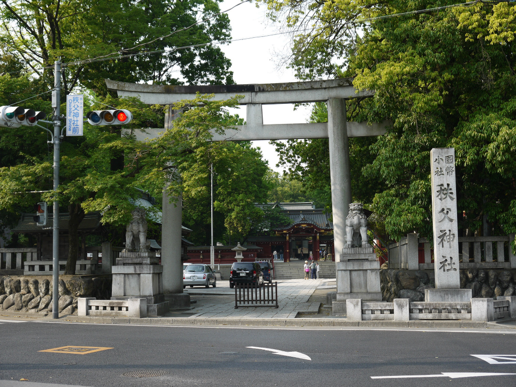 秩父神社の別アングルを確認できる実写写真 1