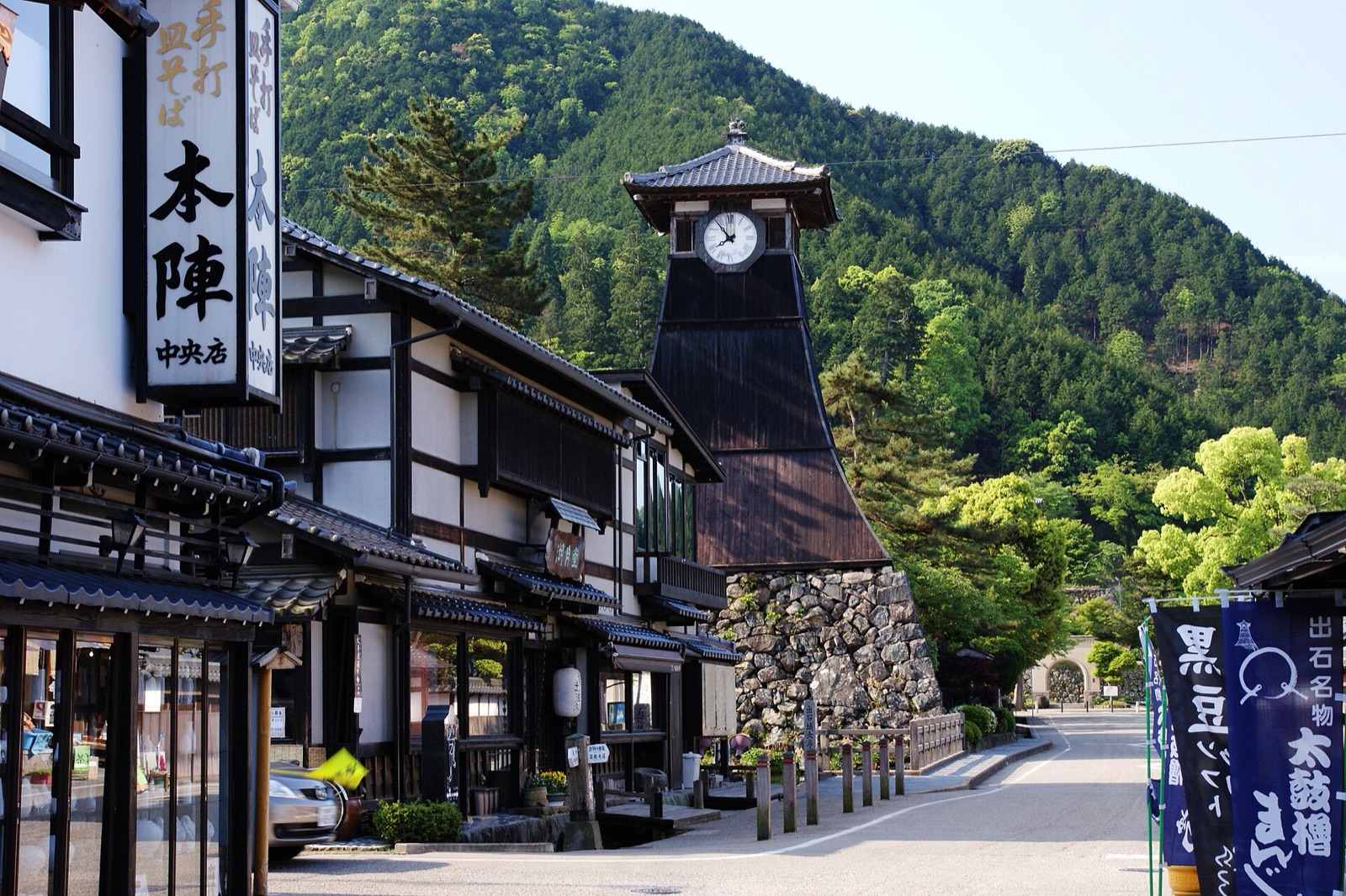 出石城下町の別アングルを確認できる実写写真 2
