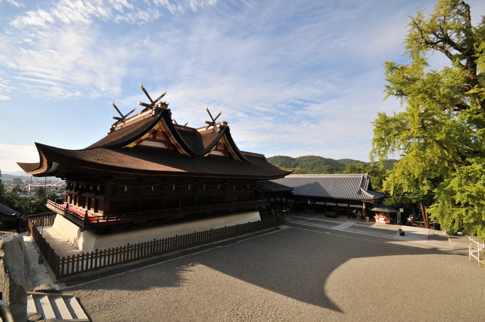吉備津神社の別アングルを確認できる実写写真 1
