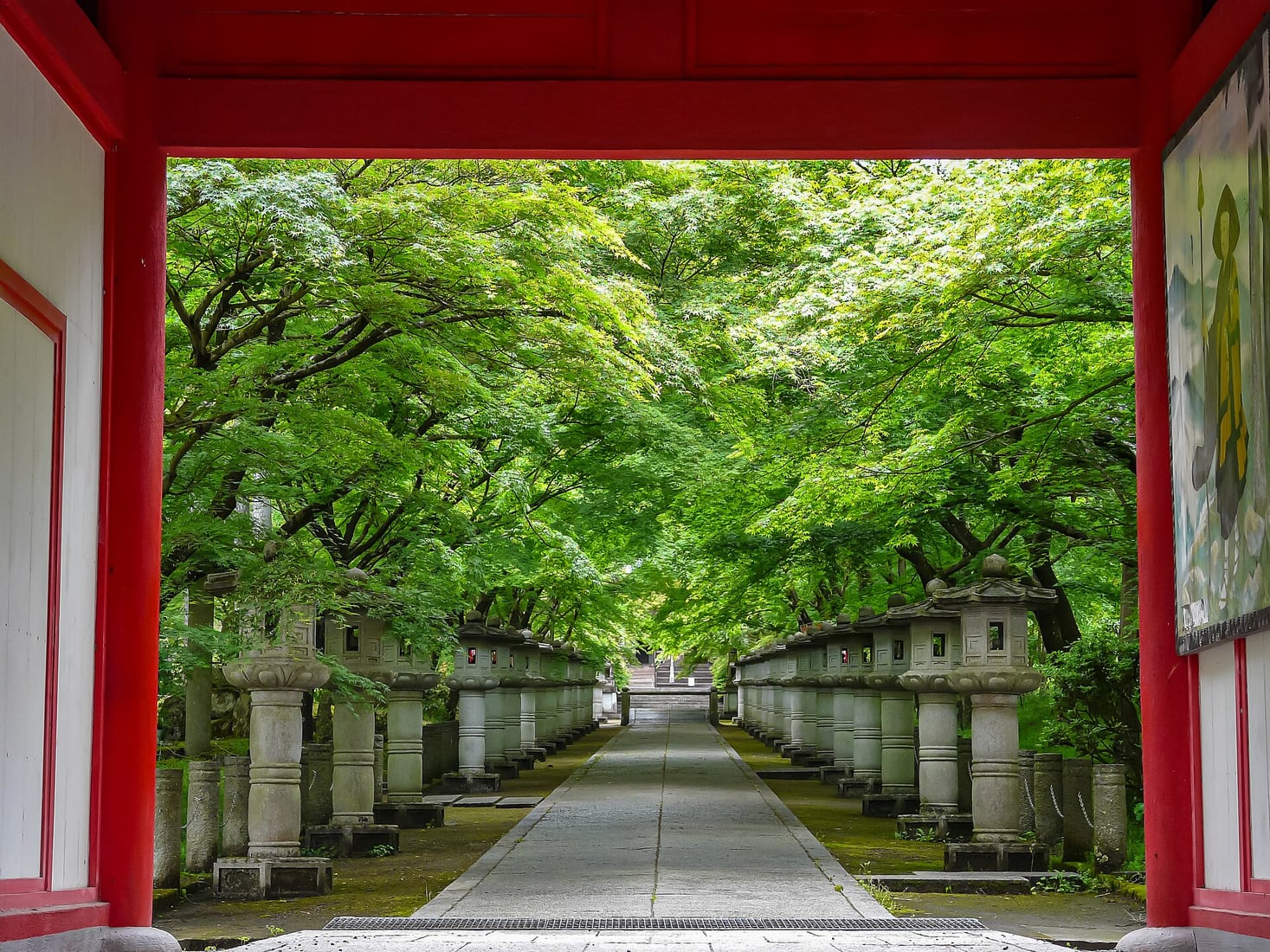 耕三寺博物館の別アングルを確認できる実写写真 2