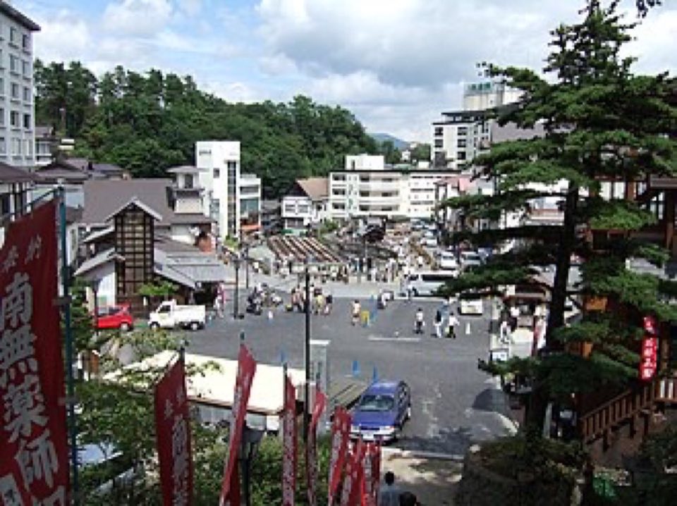 草津温泉 湯畑の別アングルを確認できる実写写真 1