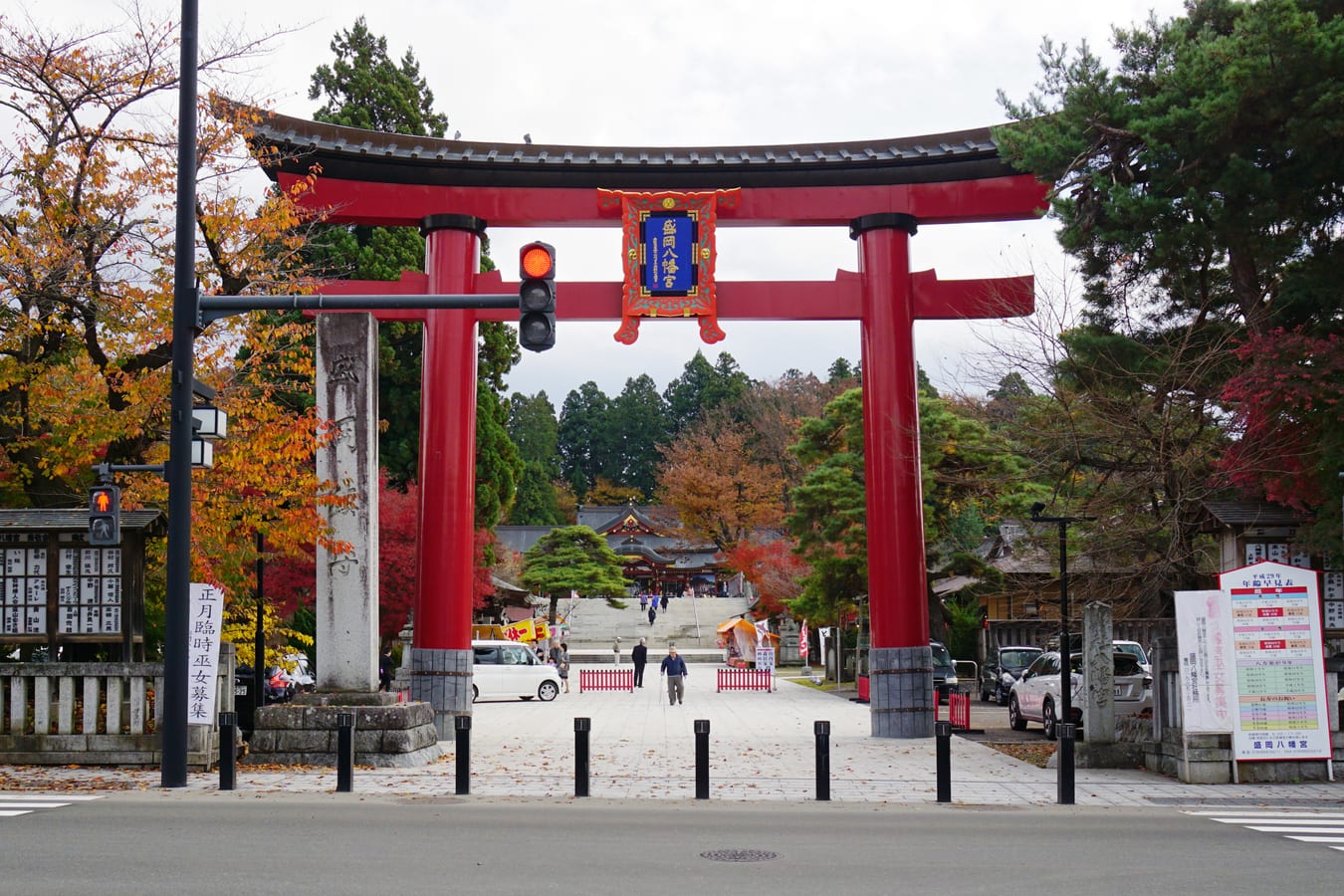 盛岡八幡宮の別アングルを確認できる実写写真 1