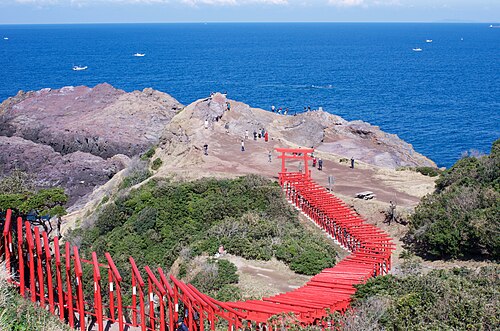 元乃隅神社の別アングルを確認できる実写写真 1