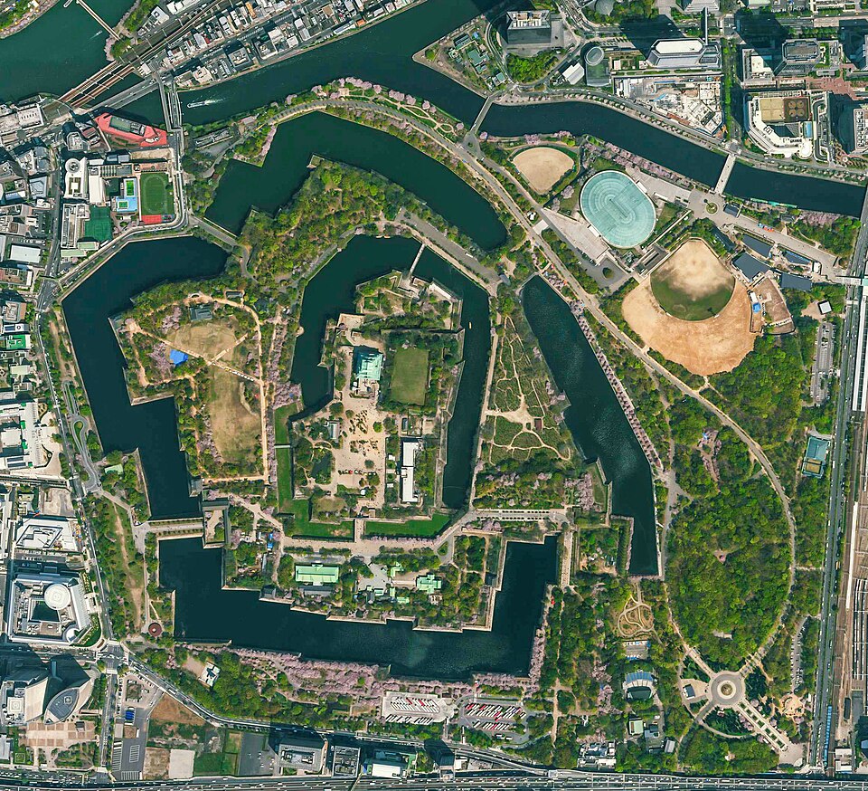大阪城公園の別アングルを確認できる実写写真 1