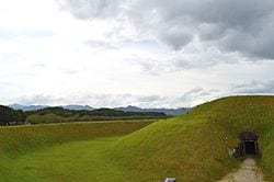 西都原古墳群の別アングルを確認できる実写写真 1