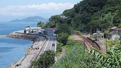 下灘駅の別アングルを確認できる実写写真 2