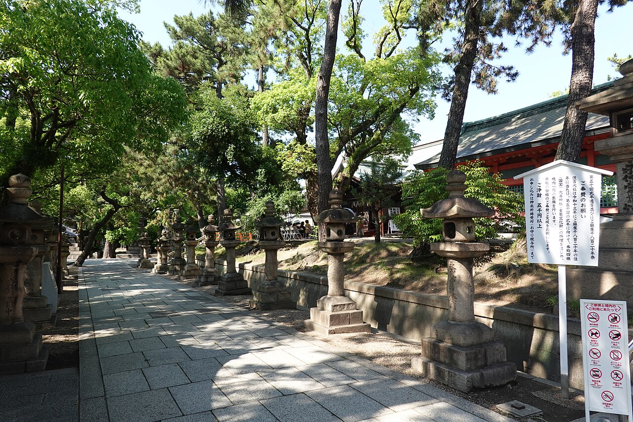 住吉大社の別アングルを確認できる実写写真 2