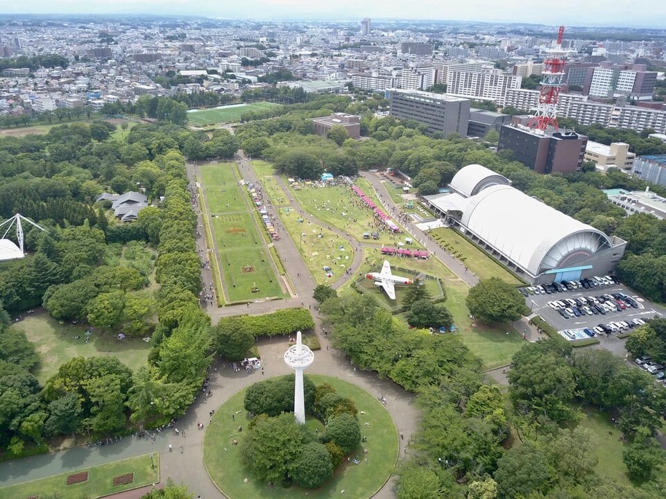 所沢航空記念公園の別アングルを確認できる実写写真 1