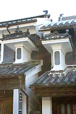 脇町うだつの町並みの別アングルを確認できる実写写真 2