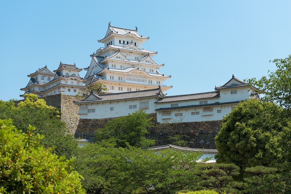 姫路城の実写写真。訪問前のイメージ確認用。