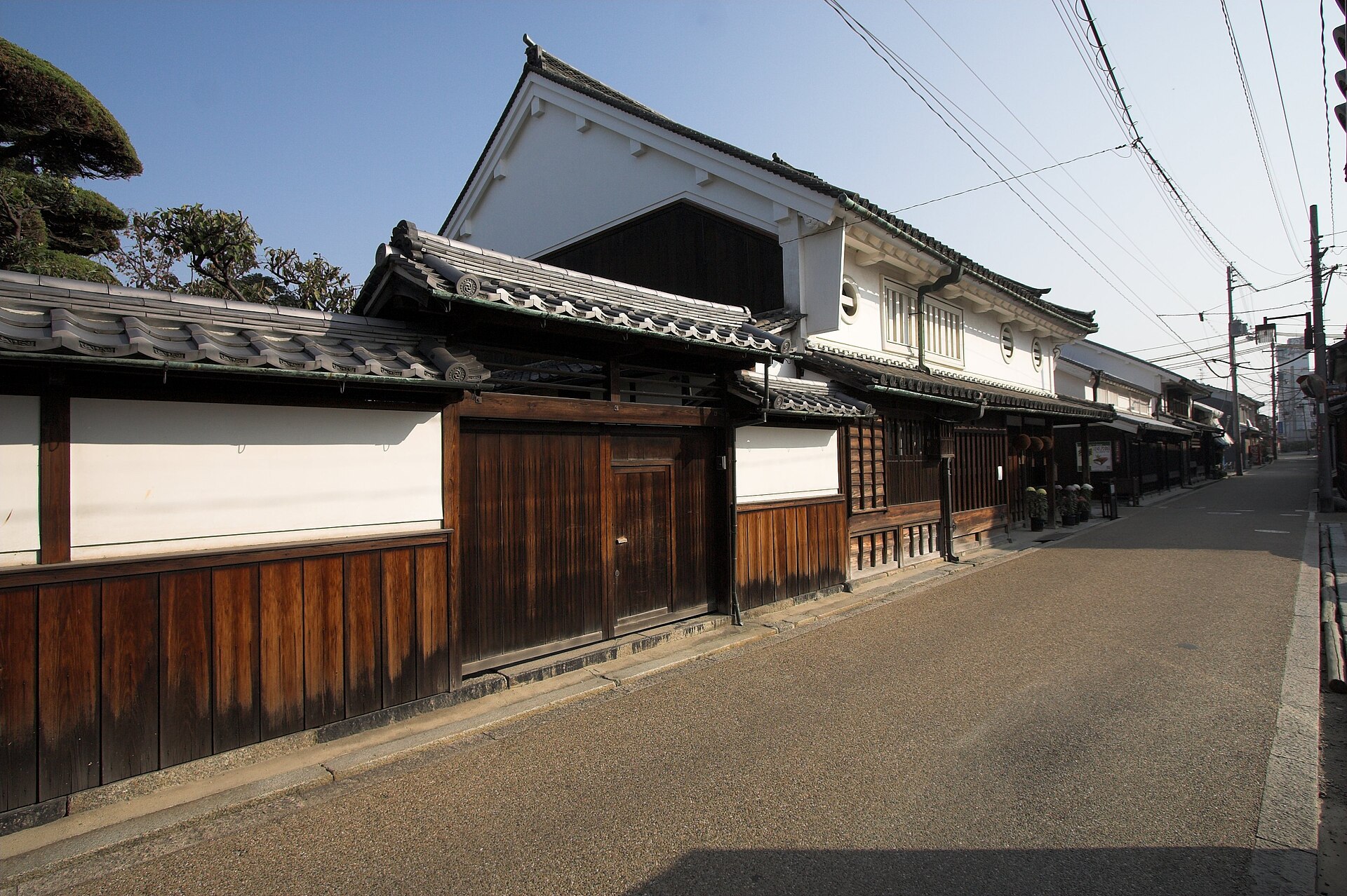 今井町の町並みの実写写真。訪問前のイメージ確認用。