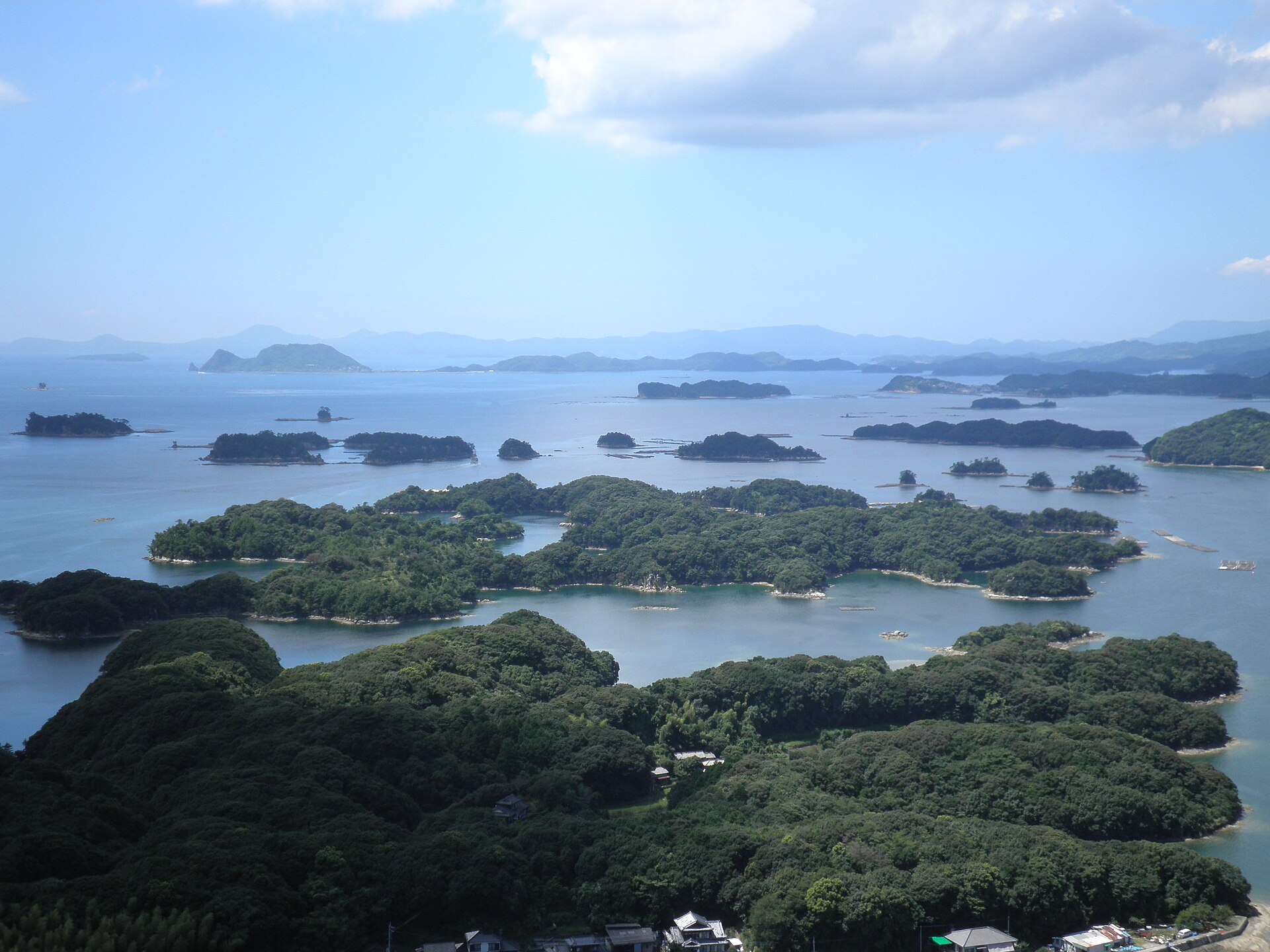 九十九島の実写写真。訪問前のイメージ確認用。
