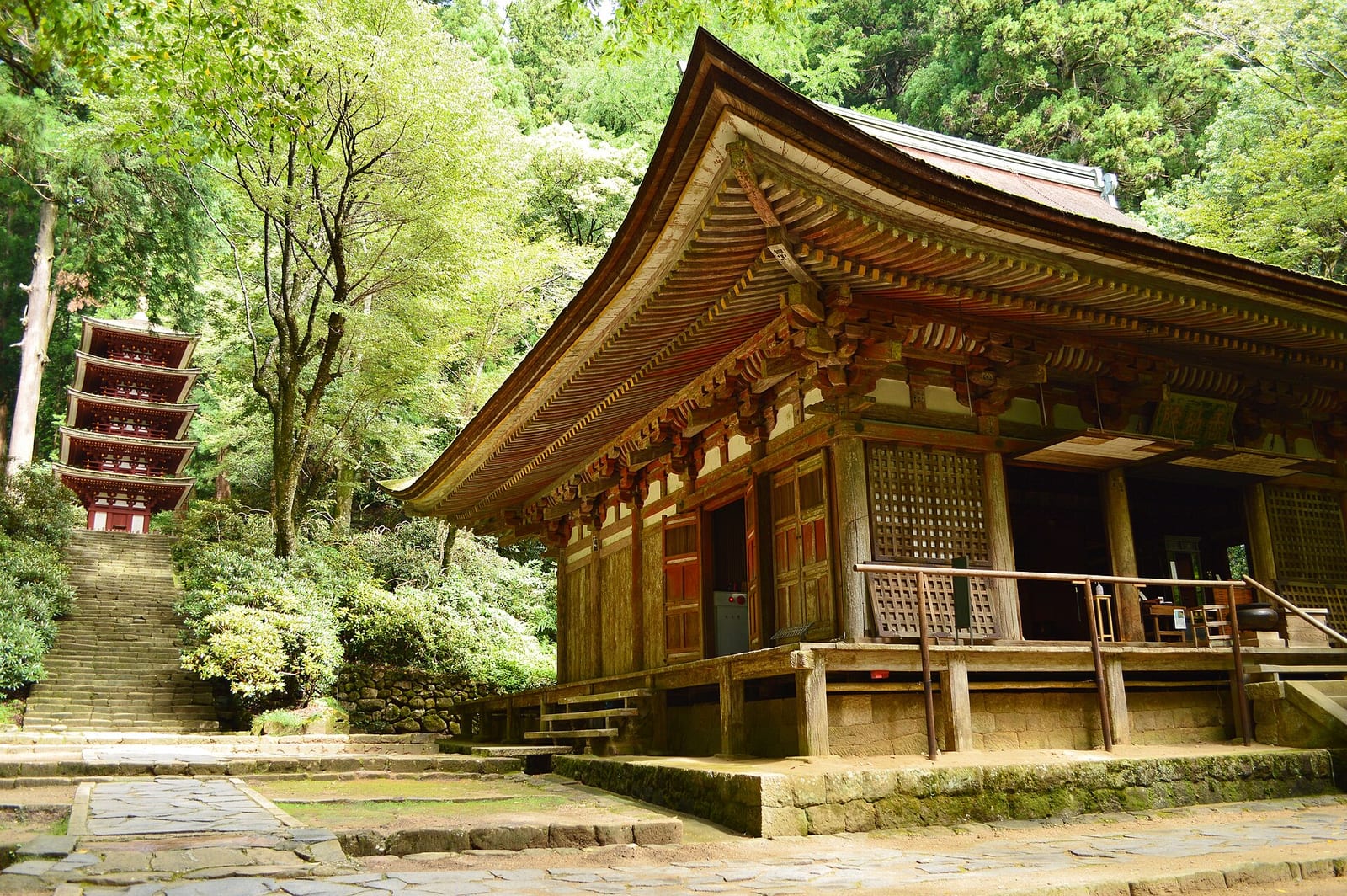 室生寺の実写写真。訪問前のイメージ確認用。