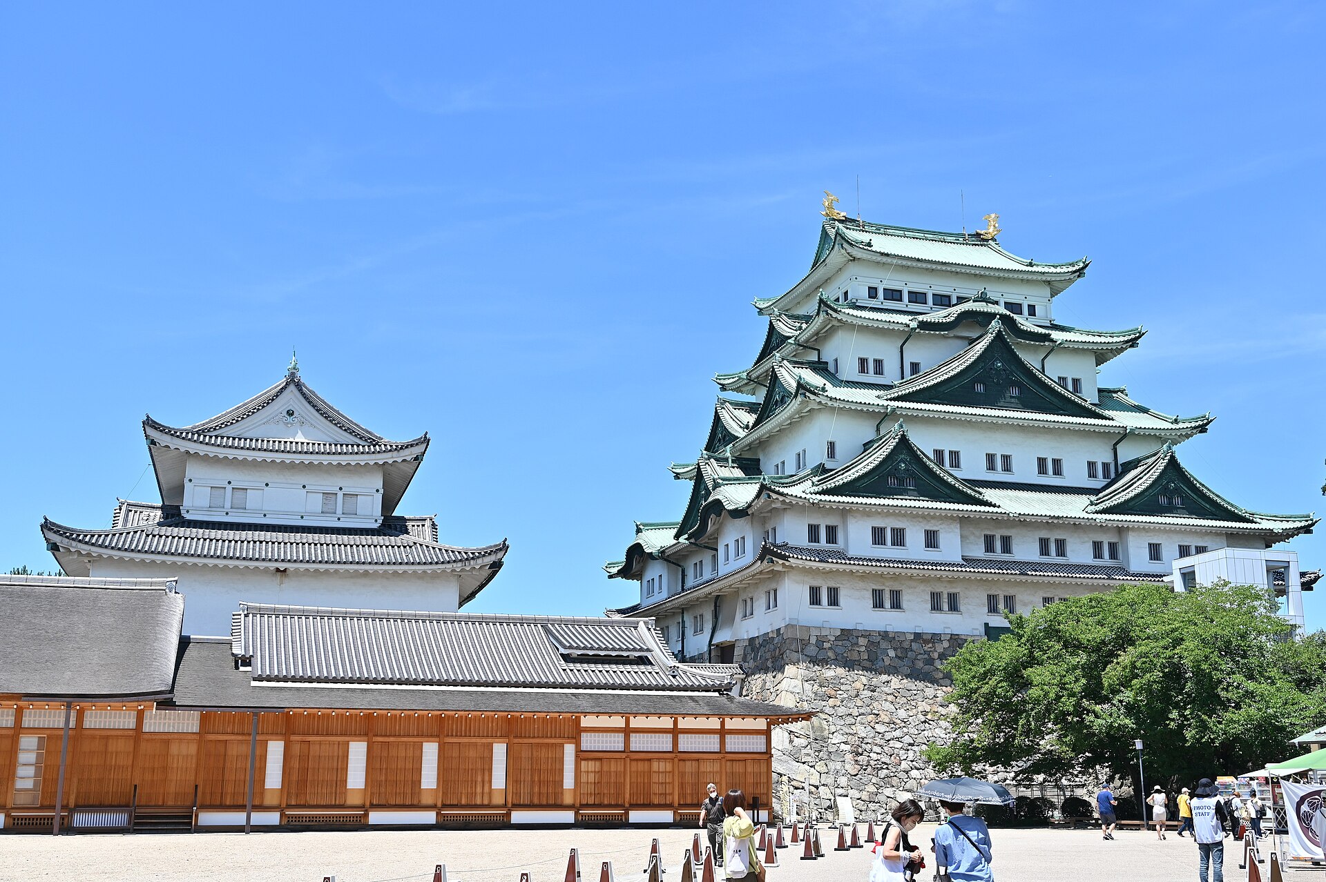 名古屋城の実写写真。訪問前のイメージ確認用。