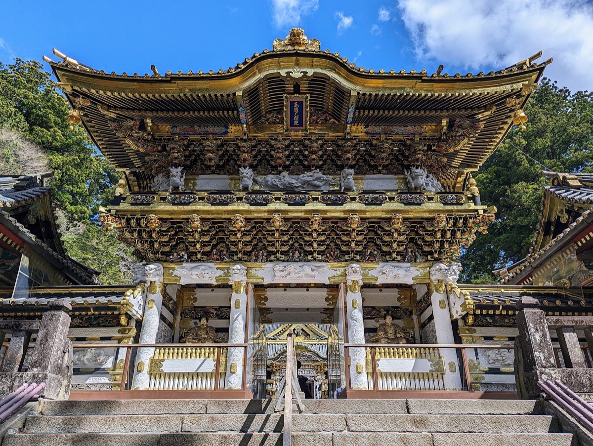 日光東照宮の実写写真。訪問前のイメージ確認用。