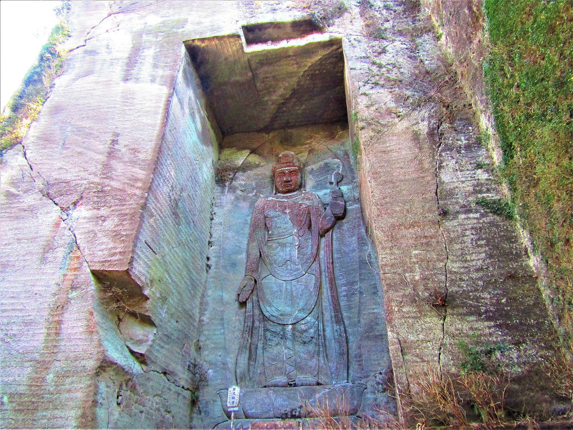 鋸山 日本寺の実写写真。訪問前のイメージ確認用。