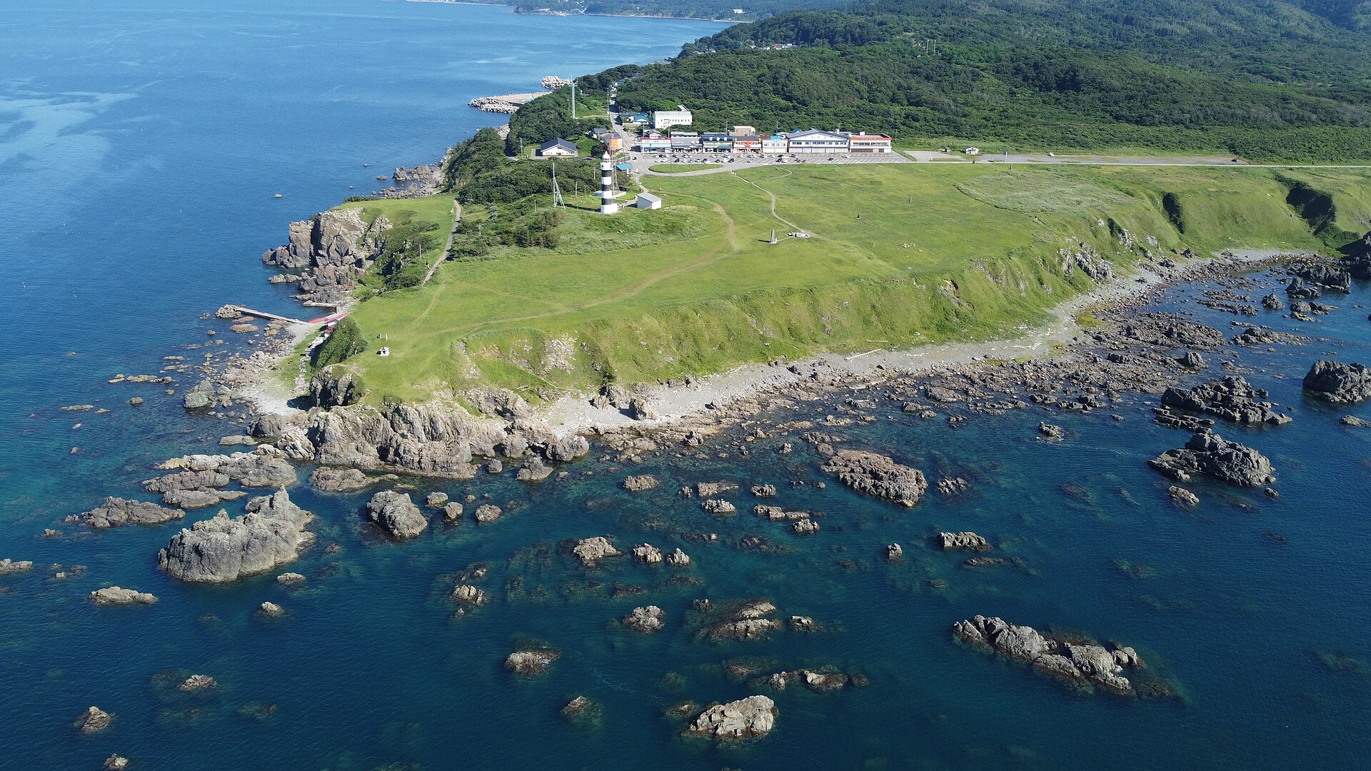 入道崎の実写写真。訪問前のイメージ確認用。