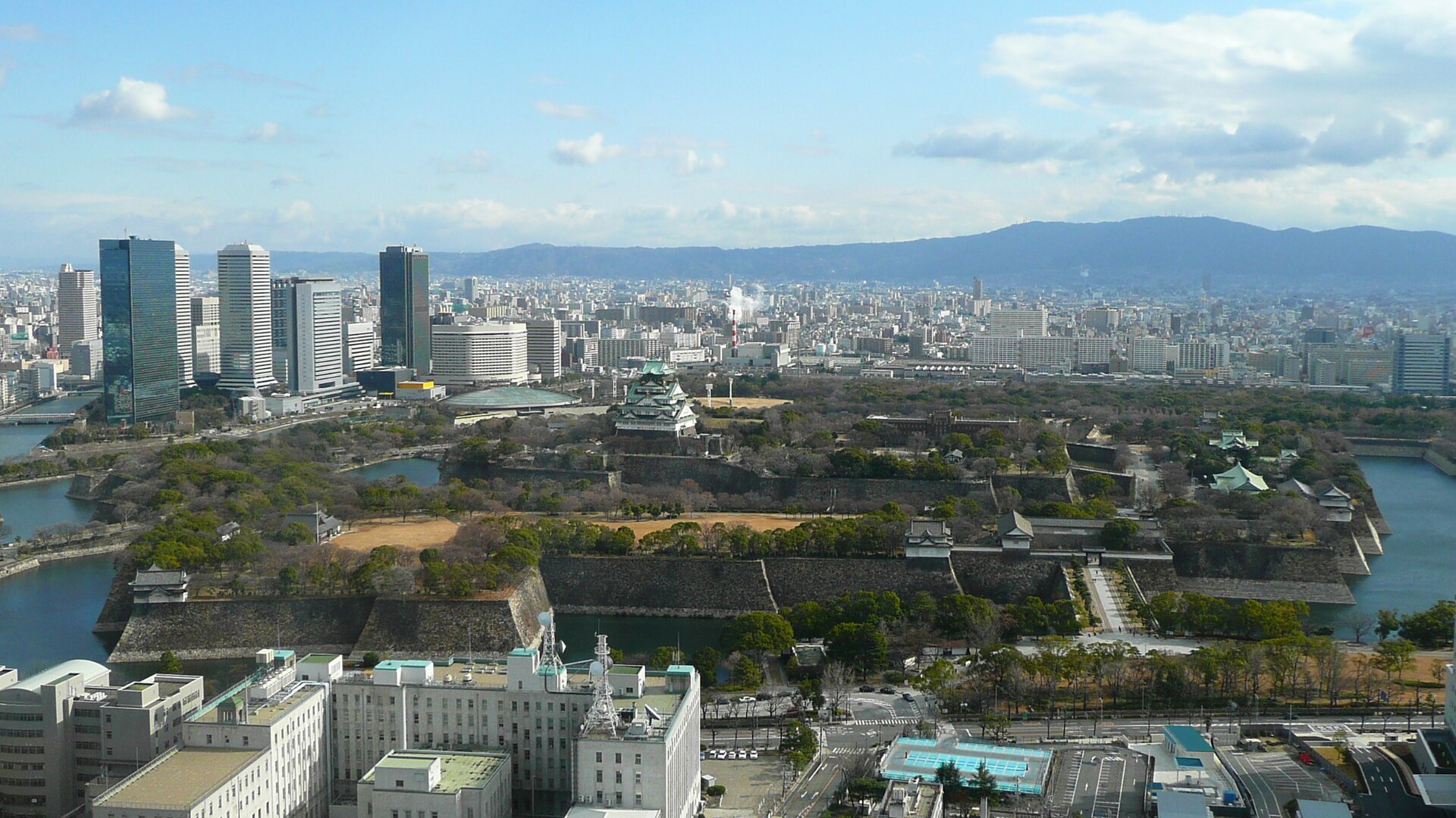 大阪城公園の実写写真。訪問前のイメージ確認用。