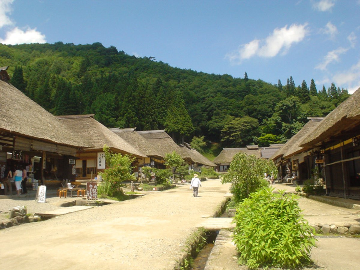大内宿の実写写真。訪問前のイメージ確認用。